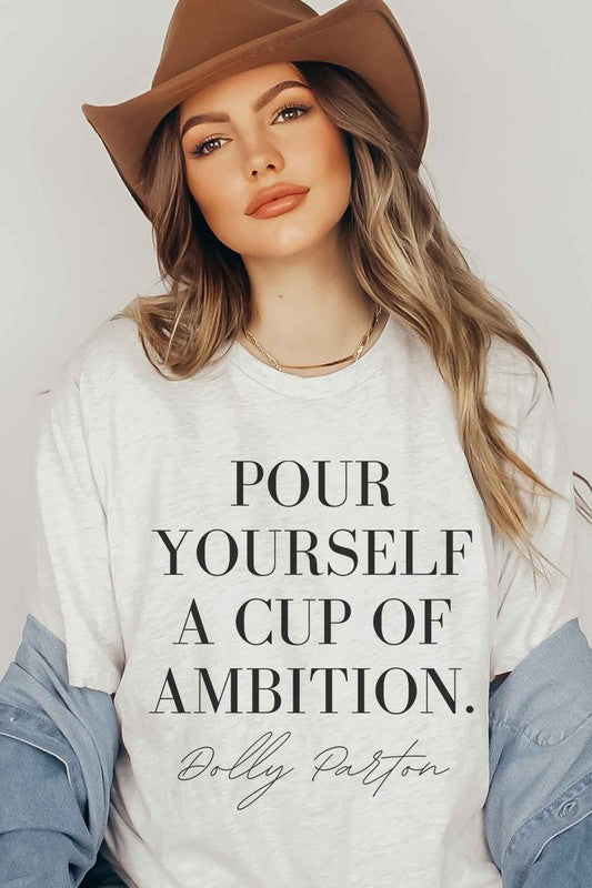 CUP OF AMBITION DOLLY GRAPHIC T-SHIRT