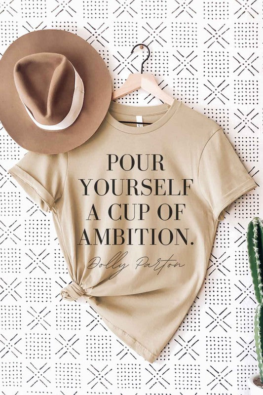 CUP OF AMBITION DOLLY GRAPHIC T-SHIRT
