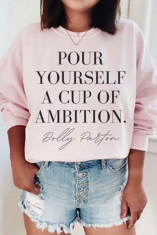 CUP OF AMBITION DOLLY SWEATSHIRT PLUS SIZE