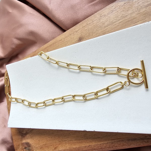 Luxe Gold Chunky Paperclip Chain - 20in
