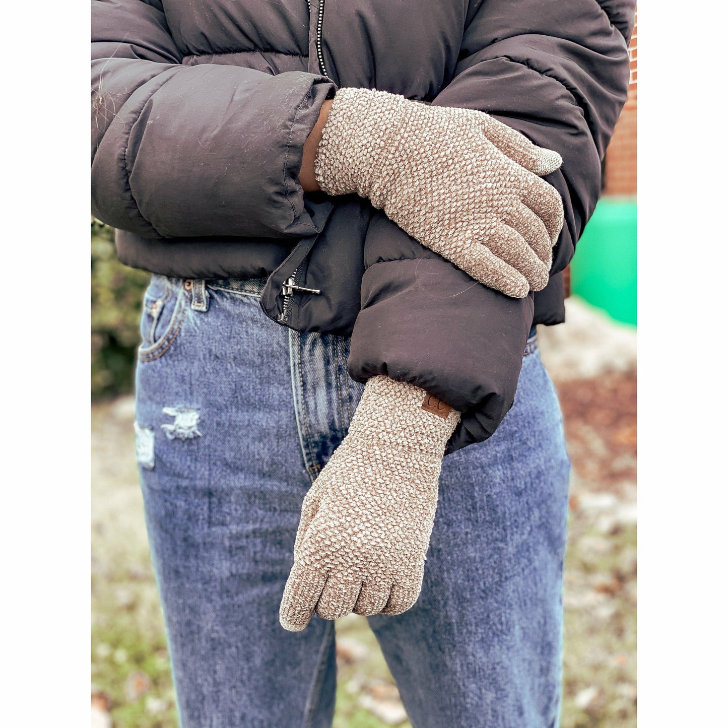 Chenille Gloves G9016: Purple