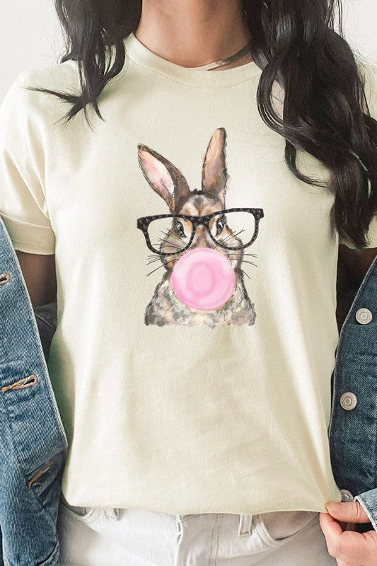 Glasses Bunny Bubblegum Easter PLUS Graphic Tee