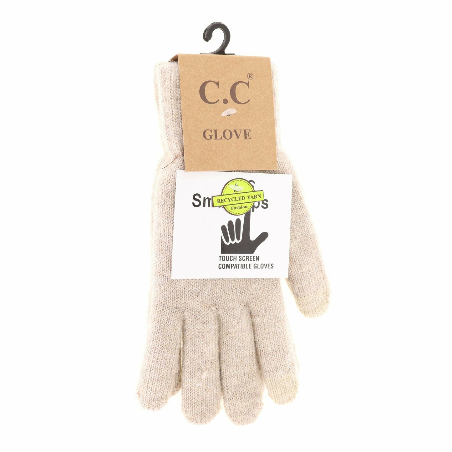 Soft Knit C.C Gloves G9021: Heather Moss