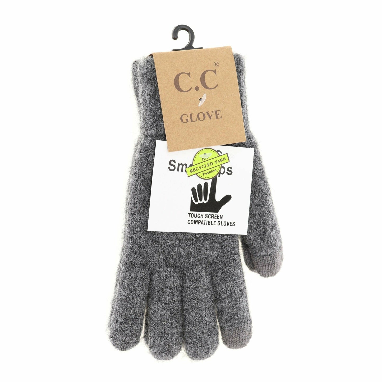 Soft Knit C.C Gloves G9021: Heather Moss