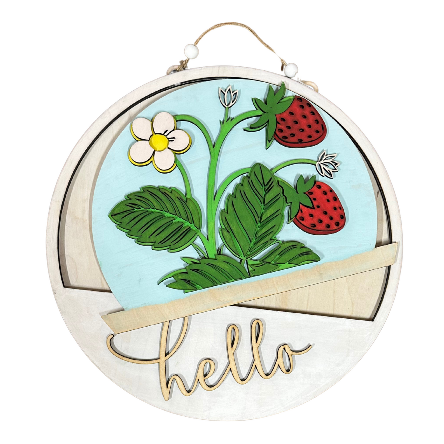 Make your door the star of the show with this Interchangeable Door Hanger!