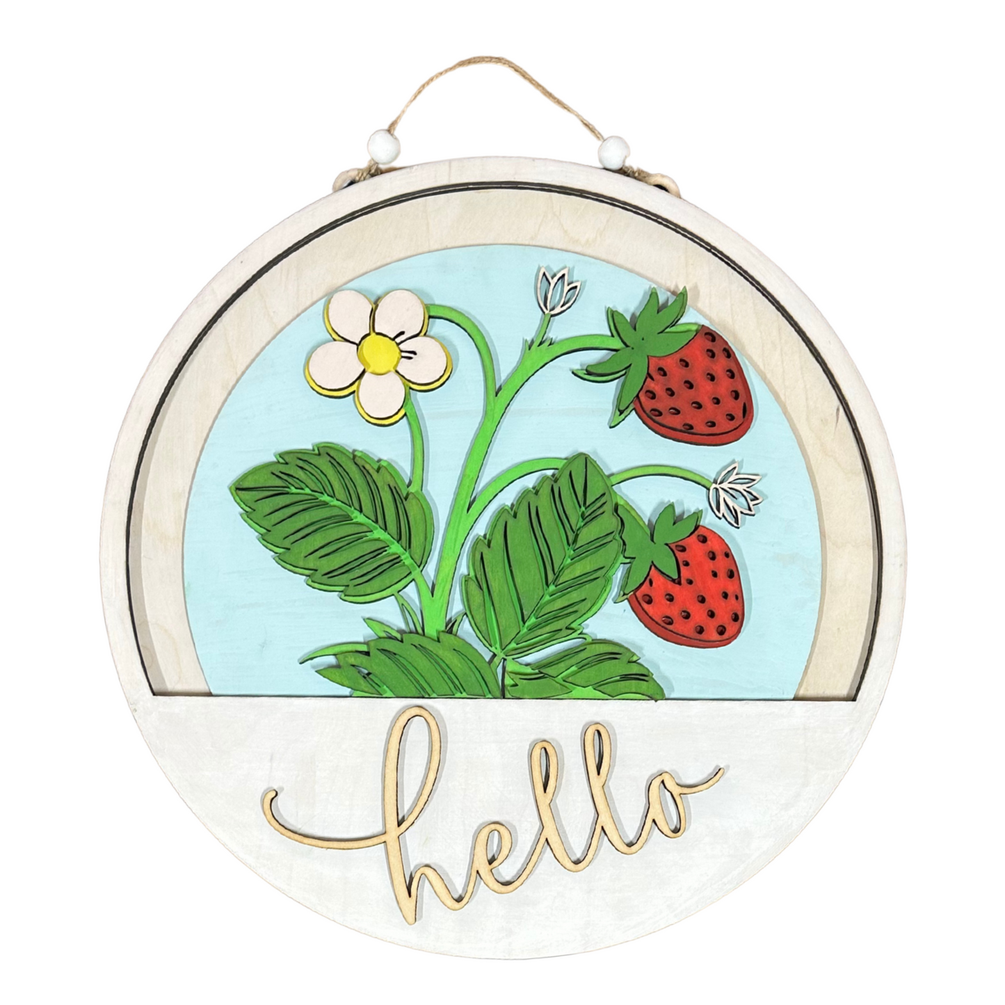 Make your door the star of the show with this Interchangeable Door Hanger!