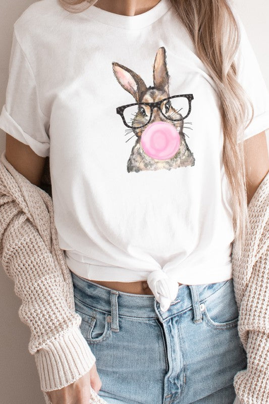 Glasses Bunny Bubblegum Easter PLUS Graphic Tee