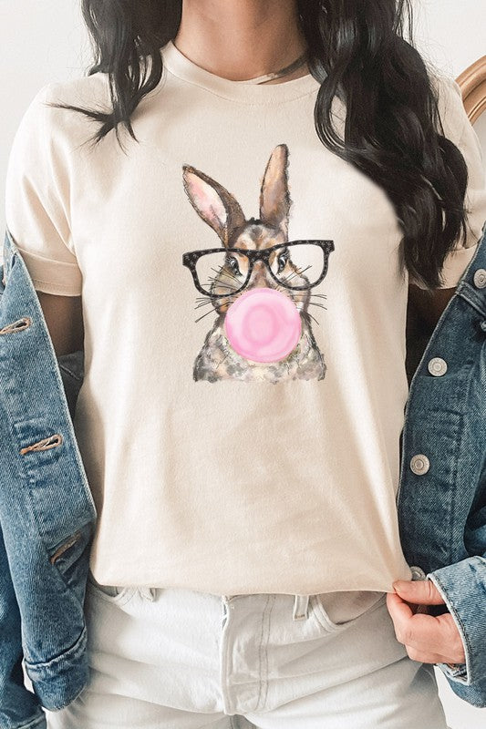 Glasses Bunny Bubblegum Easter PLUS Graphic Tee