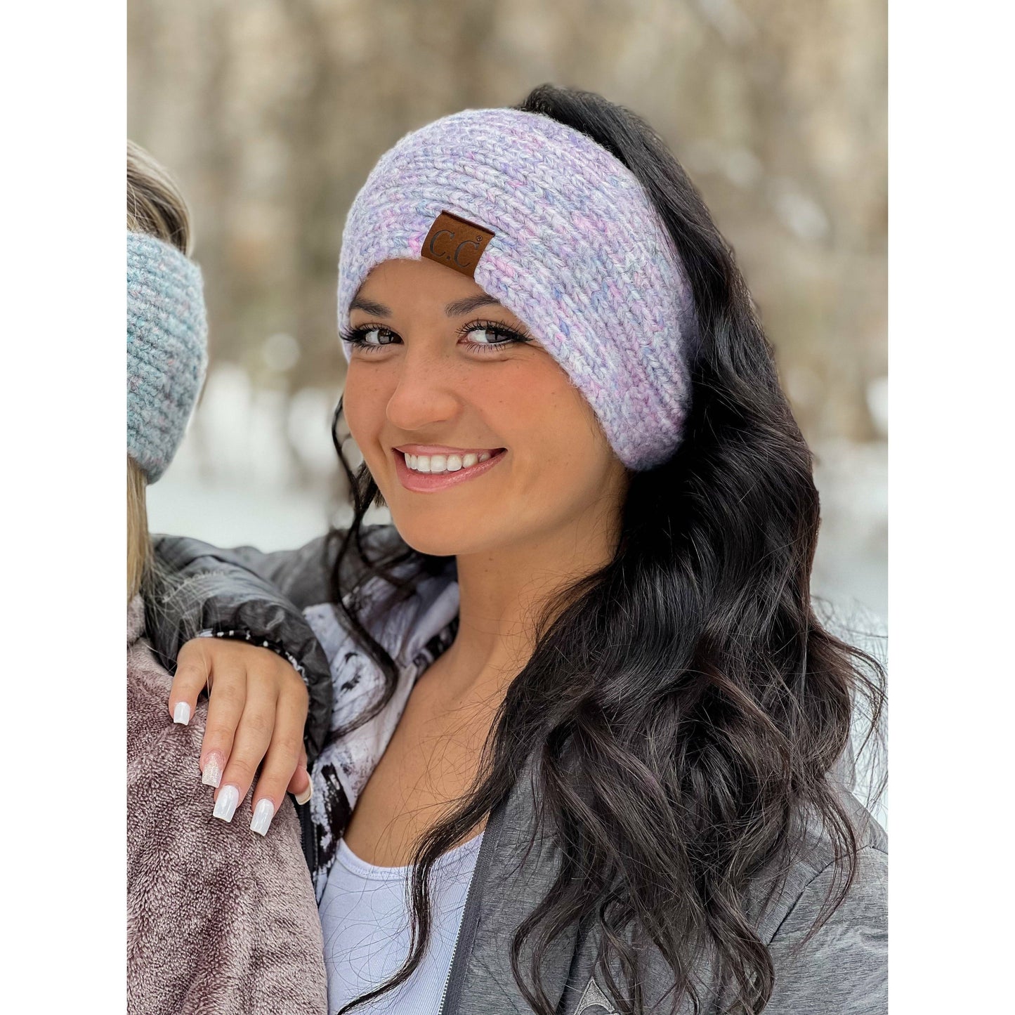 Soft Ribbed Head Wrap HW2074: Iris Multi