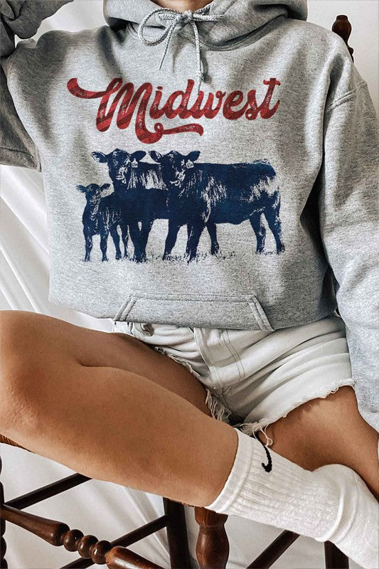 MIDWEST CATTLE GRAPHIC HOODIE