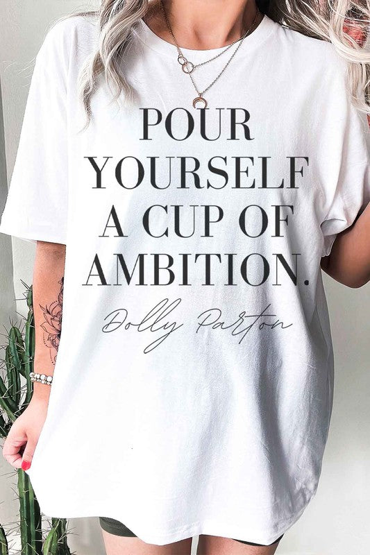 CUP OF AMBITION DOLLY T-SHIRT PLUS SIZE