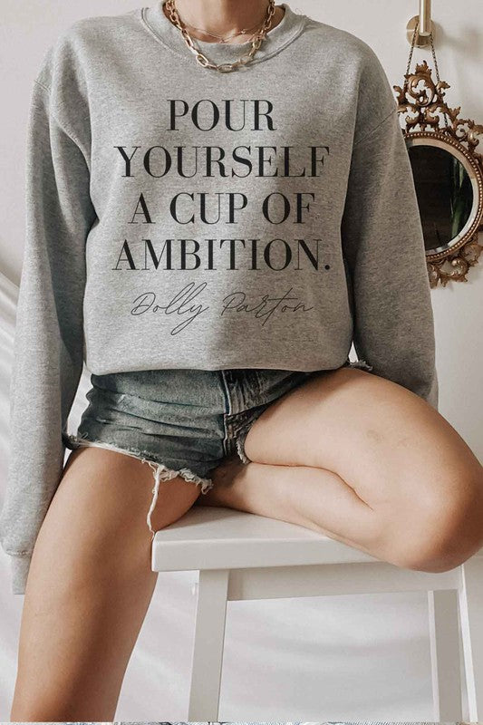 CUP OF AMBITION DOLLY SWEATSHIRT PLUS SIZE