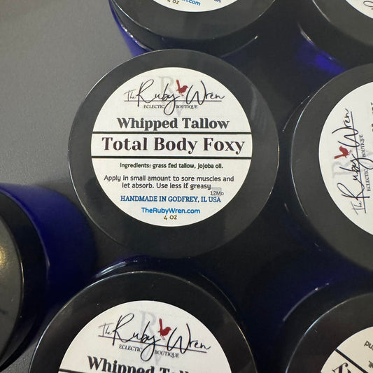 Handmade Whipped Tallow Body Butter – Deep Moisture for All Skin Types