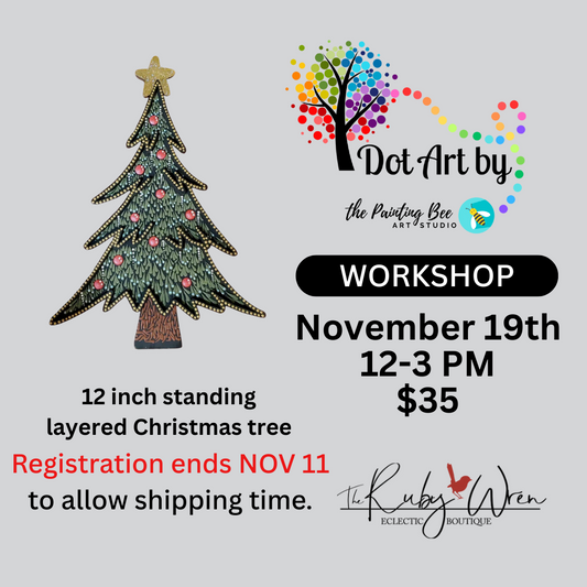 Dot Art Layered Christmas Tree November 19th, 12-3pm
