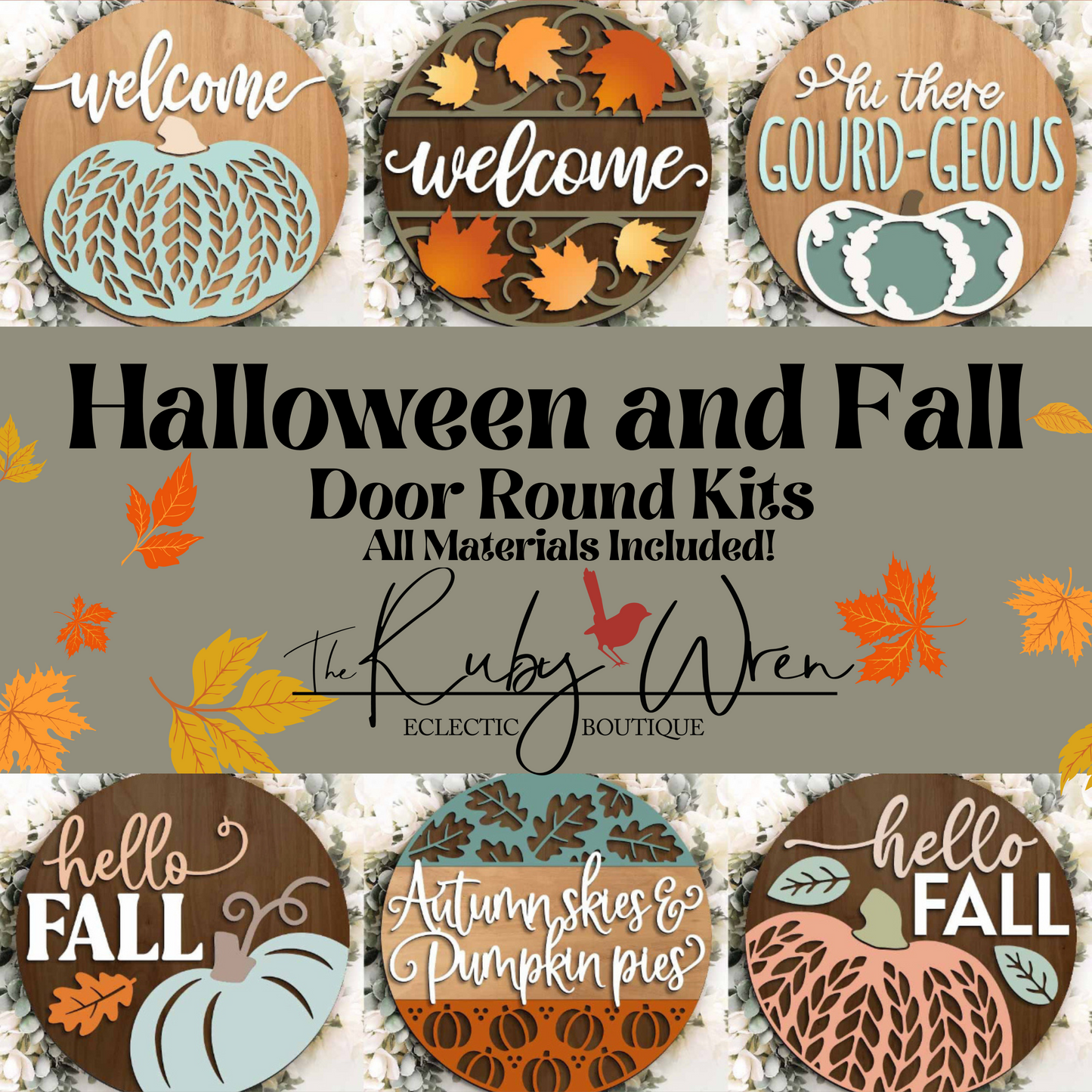 Fall/Halloween Door Hanger Workshop •16 inch