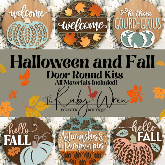 Fall/Halloween Door Hanger Workshop •16 inch