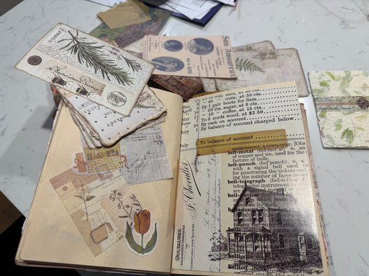 Found and Bound: A Curated Junk Journal Workshop