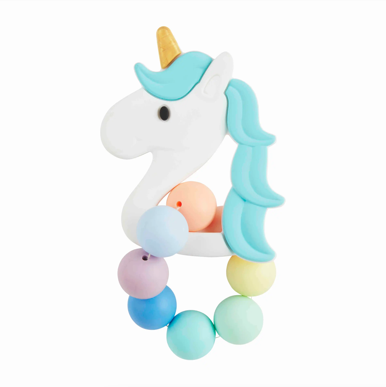 Blue Unicorn Silicone Teether