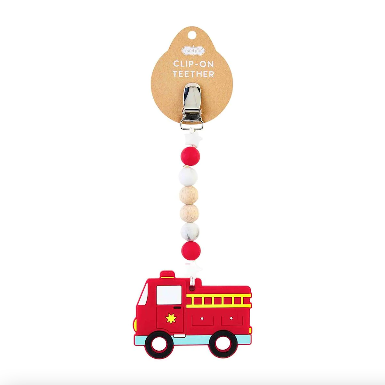Fire Truck Clip-On Teether