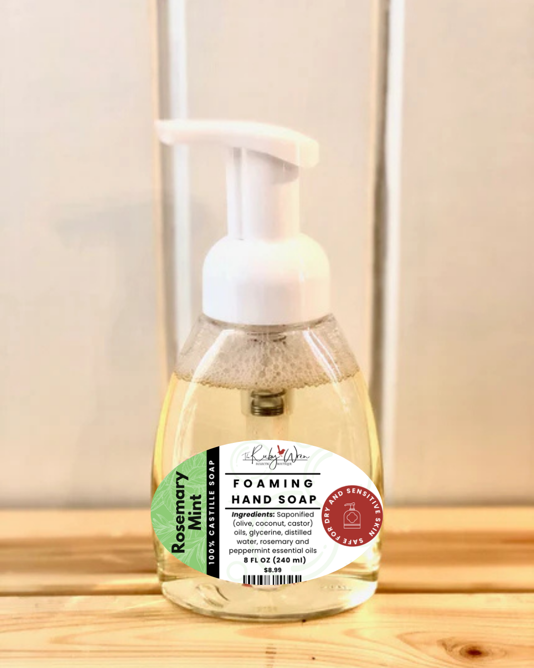 Natural Foaming Hand Soap – Small Batch, Moisturizing & Gentle for Sensitive Skin