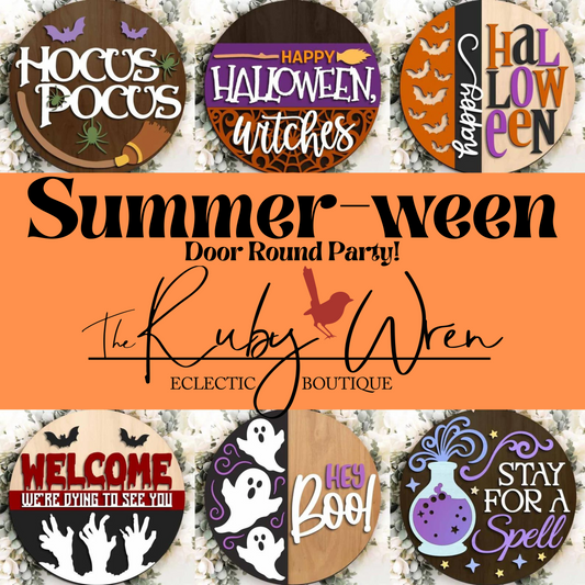 Summer-ween Door Hanger Workshop • 16 inch