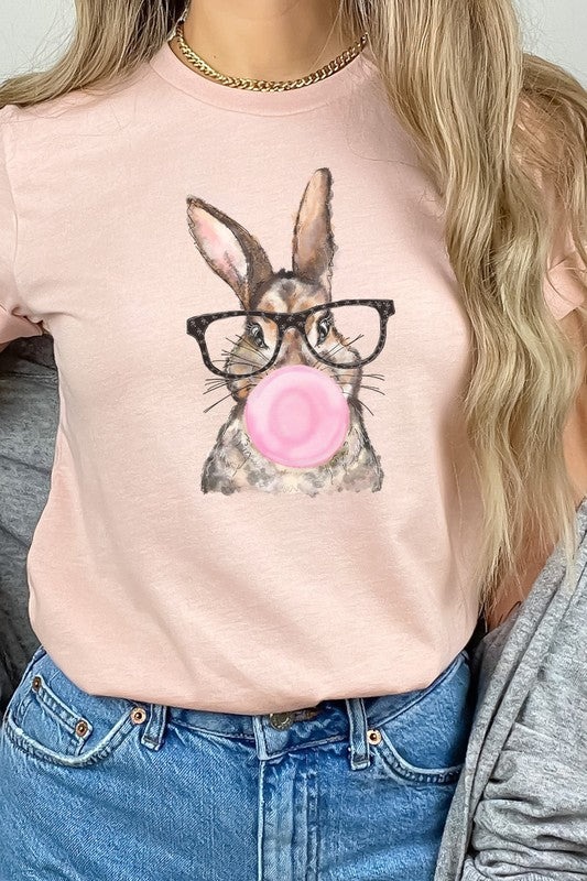 Glasses Bunny Bubblegum Easter PLUS Graphic Tee