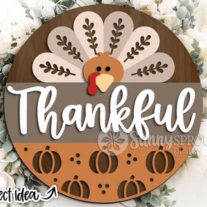 Thanks-Christmas Door Hanger Paint Party • 16 inch • Friday, November 7 • 6pm