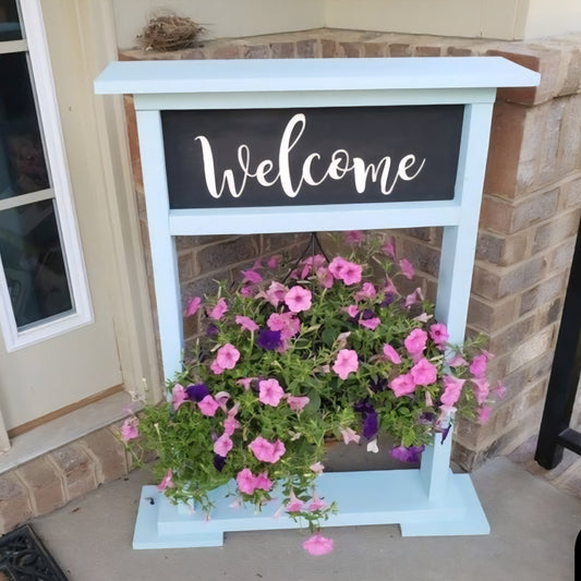 Welcome Planter Stand