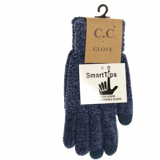 Chenille Gloves G9016:  Dk. Denim