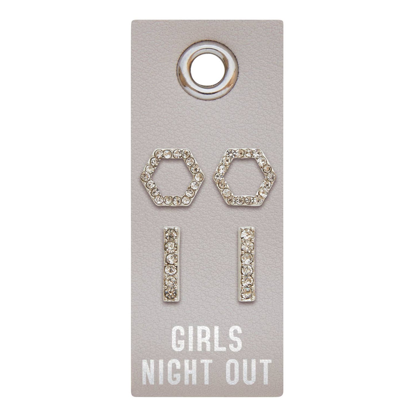 Slvr Earrings-Girls Night Out
